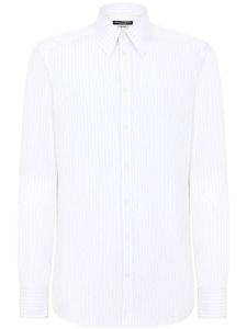 Dolce & Gabbana chemise en coton à rayures - Blanc