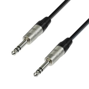 Adam Hall 4 Star BVV 0060 gebalanceerde Jack TRS instrumentkabel 0,6 m