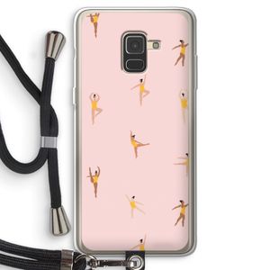 Dans #2: Samsung Galaxy A8 (2018) Transparant Hoesje met koord