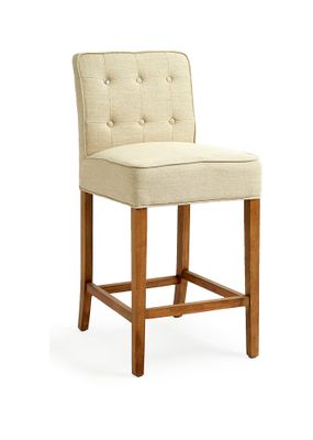 Rivièra Maison Barstoel 'Cape Breton' Linen, kleur Flax