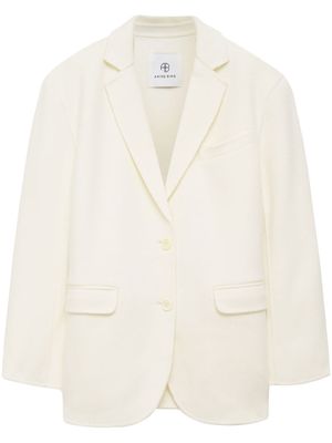ANINE BING blazer Quinn à simple boutonnage - Blanc