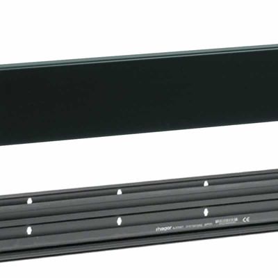 Kabelgoot Plint Kanaal zwart 20 x 80 mm zwart afdekking = deksel 2 meter prijs per meter