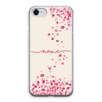 Hartjes en kusjes: iPhone 8 Transparant Hoesje