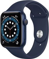 Refurbished Watch Series 6 44mm Blauw Sportbandje Als nieuw