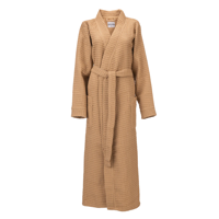 Luxe Wafel Badjas Wafelstructuur Pale Khaki M Zo!Home - Dekbed-Discounter.nl
