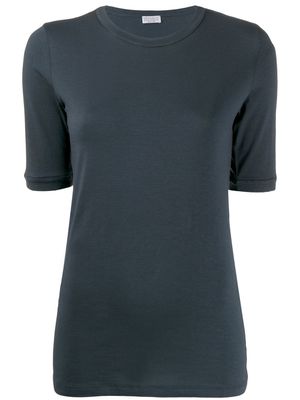 Brunello Cucinelli t-shirt ajusté classique - Bleu