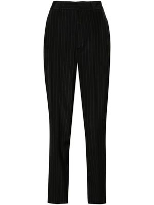 P.A.R.O.S.H. pantalon fuselé à fines rayures - Noir