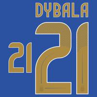 Dybala 21 (Officiële Argentinië Away Bedrukking 2024-2025)