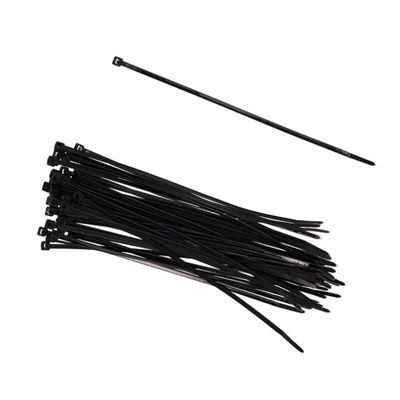 50x stuks Kabelbinders tie-wraps zwart 20 cm