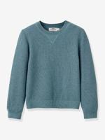 Zachte sweater trui voor jongens leiblauw