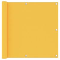 VidaXL Balkonscherm 90x500 cm oxford stof geel