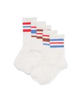HEMA Kindersokken sportstrepen - 5 paar gebroken wit (gebroken wit)