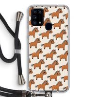 Pony: Samsung Galaxy M31 Transparant Hoesje met koord