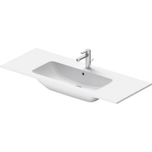 Duravit Me by starck wastafel 123x49cm 1 kraangat met overloop wit 2336120000