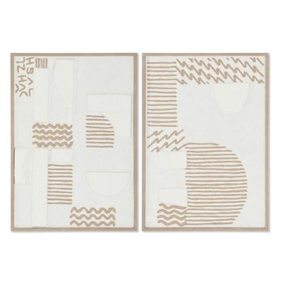 Schilderij Home ESPRIT Abstract Stads 50 x 3 x 70 cm (2 Stuks)