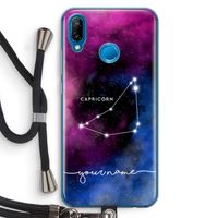 Sterrenbeeld - Donker: Huawei P20 Lite Transparant Hoesje met koord