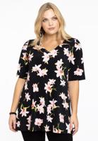 Yoek Tuniek flare HIBISCUS | Zwart | Maat 58/60