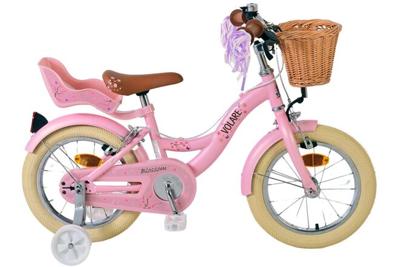 Volare blossom kinderfahrrad - mädchen - 14 zoll - rosa - zwei handbremsen