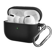 Lunso - AirPods Pro 2 - Softcase hoes - Zwart