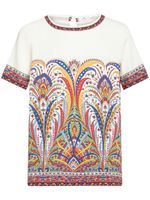 ETRO paisey-print cady T-shirt - Blanc - thumbnail