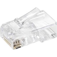 TRU COMPONENTS TC-9202516 RJ45-connector Stekker, recht Aantal polen (sensoren) 8P8C Transparant 5 stuk(s)