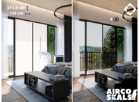 Deurafdichtingskit Mobiele Airco - Met Hor - 211,5 x 120 CM - Ritssluiting