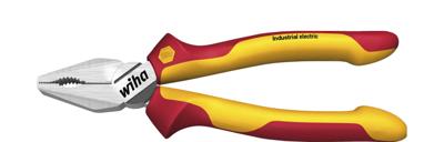 Wiha Krachtcombinatietang Industrial electric met DynamicJoint® en OptiGrip met extra lang snijvlak | 180 mm - 33186 - 33186