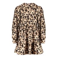 Frankie & Liberty Meisjes jurk - Fay - Zwart bruin luipaard print - thumbnail