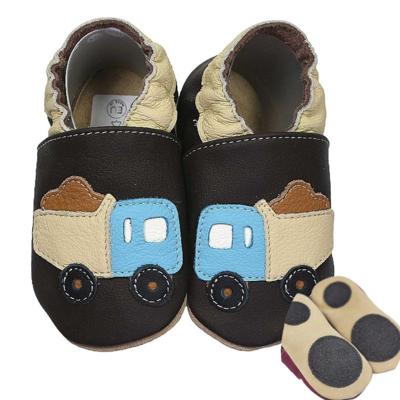 Hobea babyslofjes extra antislip LKW braun-24-25