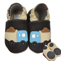 Hobea babyslofjes extra antislip LKW braun-24-25