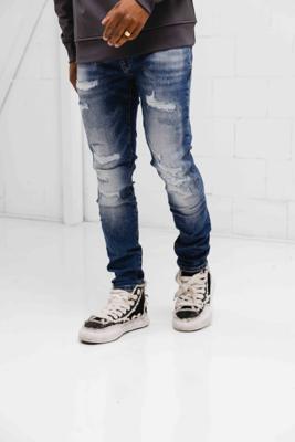Amicci Camillo Jeans Heren Blauw - Maat 30 - Kleur: Blauw | Soccerfanshop