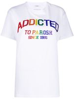 P.A.R.O.S.H. t-shirt à ornements en cristal - Blanc