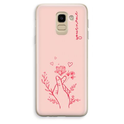 Giving Flowers: Samsung Galaxy J6 (2018) Transparant Hoesje