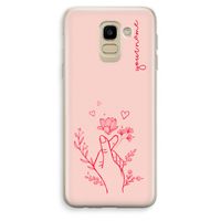 Giving Flowers: Samsung Galaxy J6 (2018) Transparant Hoesje