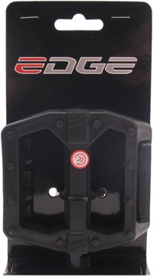 Edge pedaalset breed kunststof zwart
