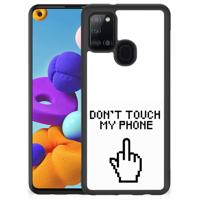Samsung Galaxy A21s | TPU Hoesje | Finger Don&apos;t Touch My Phone