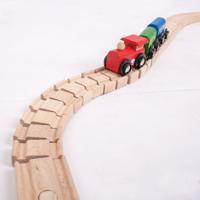 Bigjigs houten rails - flexibel, 2st. Bigjigs houten rails - flexibel, 2st.