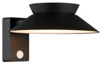 Enzo LED Solar wandlamp | Justina 5W 3000K zwart IP44 - 4802824