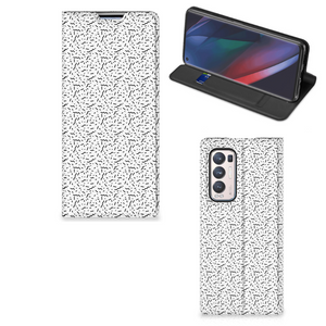 OPPO Find X3 Neo Hoesje met Magneet Stripes Dots