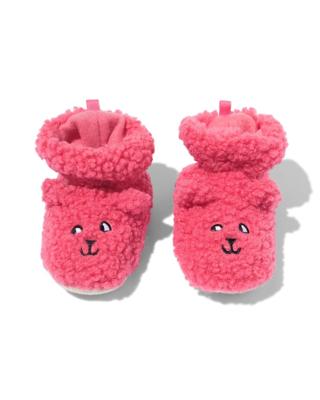 HEMA Baby Slofjes Teddy Kat Roze (roze)