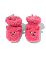 HEMA Baby Slofjes Teddy Kat Roze (roze)