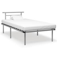 Bedframe metaal grijs 100x200 cm