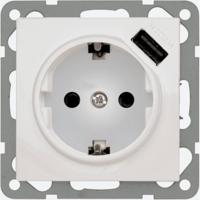 PEHA by Honeywell 244061 Wandcontactdoos met USB Inzetstuk Wit 1 stuk(s)