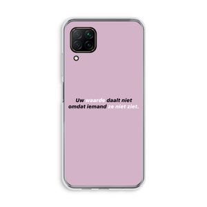 uw waarde daalt niet: Huawei P40 Lite Transparant Hoesje