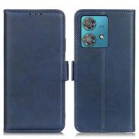 Motorola Moto G84 Wallet Case met Magnetische Sluiting - Blauw - thumbnail