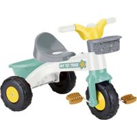 Dolu driewieler pastel kleuren wit/groen/grijs