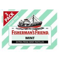 Fisherman's Friend Mint suikervrij 3-pack 25 Gram