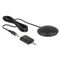 Delock 65873 Tafelmicrofoon Dasspeld Zendmethode:Kabelgebonden Incl. kabel Kabelgebonden Zwart