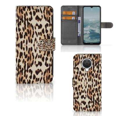 Nokia G10 | G20 | Telefoonhoesje | Met pasjeshouder | Leopard