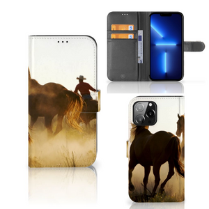 iPhone 13 Pro Max Telefoonhoesje met Pasjes Design Cowboy